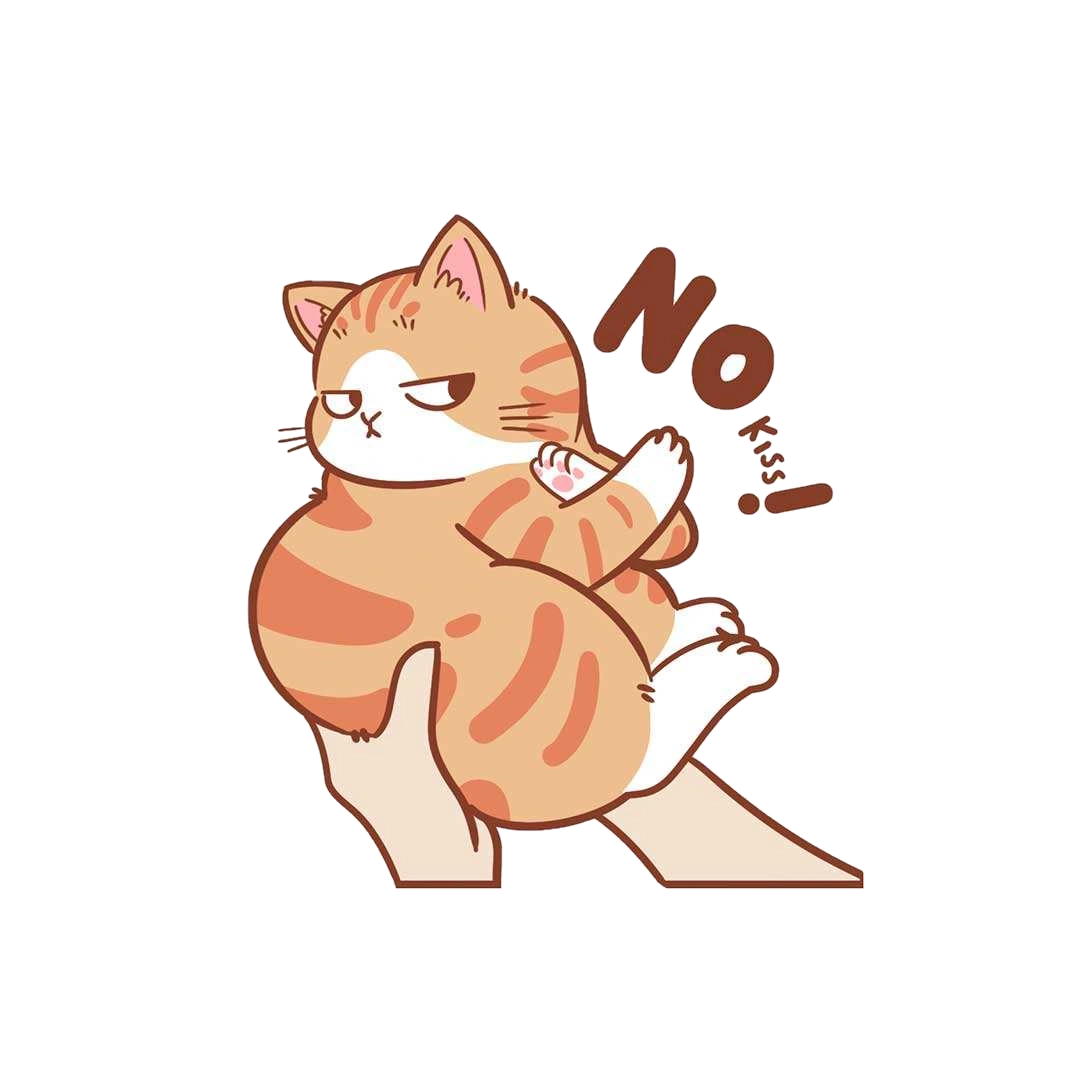 No Kiss Sticker